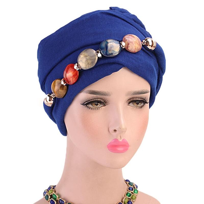 

Women Jewelry Necklace Voile Head Scarf Ethnic Shawl Muslim Hijab Turban Cap X5XA