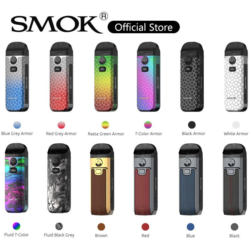 

SMOK Nord 4 Pod Kit 80w Vapor Device Built-in 2000mAh Battery 4.5ml RPM 2 Cartridge 0.16ohm RPM 2 Mesh Coil 100% Original, Black