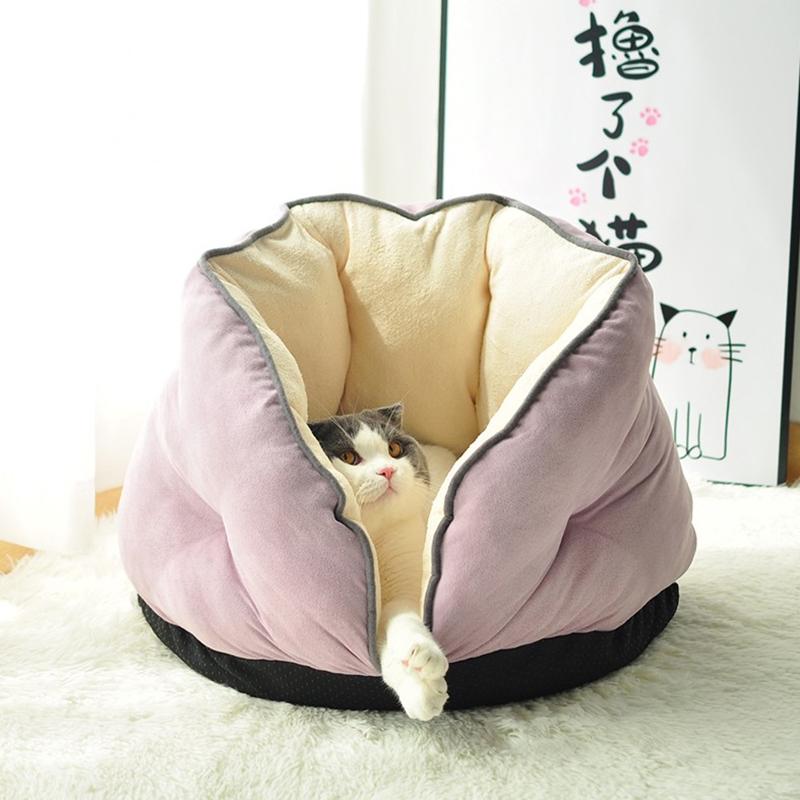 

Winter warm cat litter, semi-closed cat bed, mat sleeping bag, pet supplies