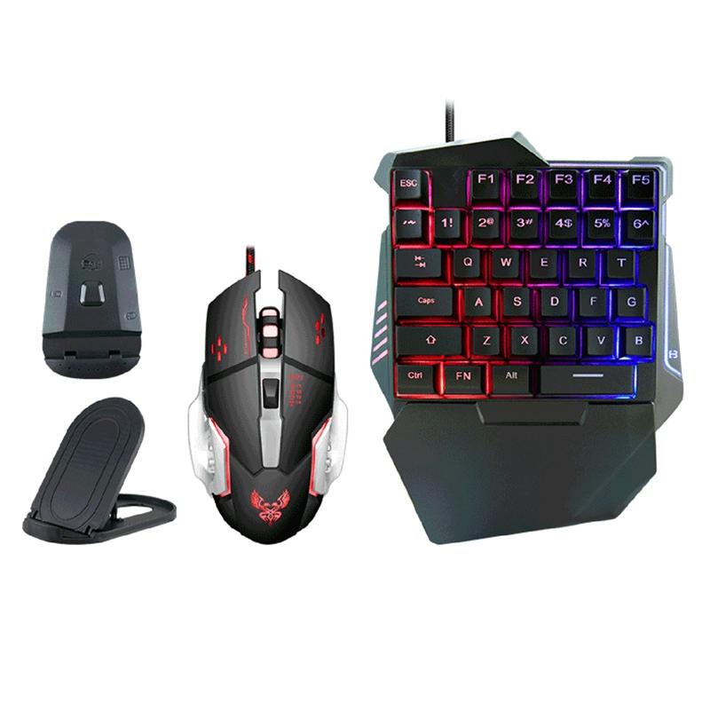 

Robotic Keyboard and Mouse Set Mini Portable Wired Keyboard and Mousethrone