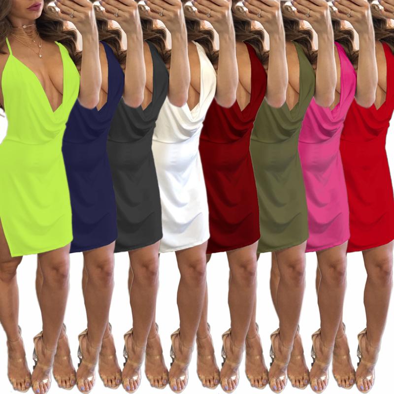 

hot style wholesale in Europe and the condole belt low bosom to show even garment back dress, See chart