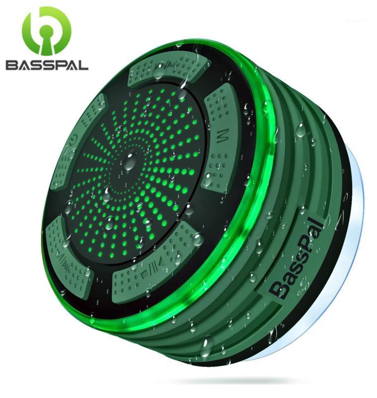 

BassPal Shower Speaker, IPX7 Waterproof Portable Wireless Bluetooth Speaker with Radio, Suction Cup and Led Mood Lights1