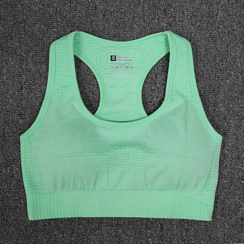 

Women Solid Yoga Sports Bras Seamless Fitness Sport Bra Running Workout Yoga Bra Female Sports Workout Clothing Top Sportswear, Black bra