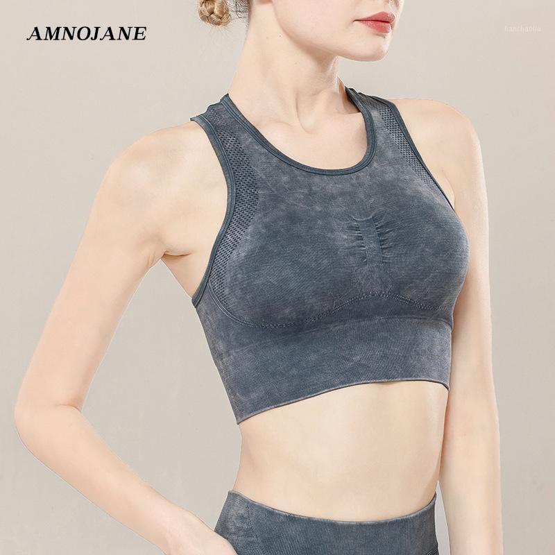 

Wash-old Brassiere Sport Bh Padded Mesh Sports Bra Crop Top Bralette Running Fitness Crz Yoga Gym Bras Tops For Women Push Up1, Black