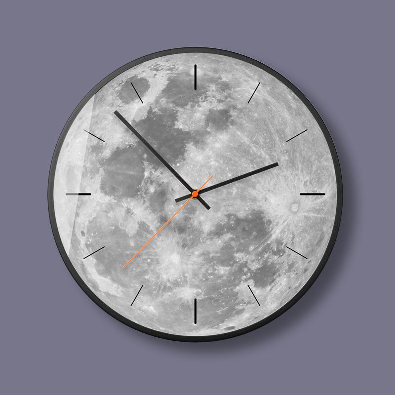 

Northern Europe Wall Clock Simple Living Room Bedroom Office Clock Hanging Wall Watch Metal Decorations Living Room 50Z066