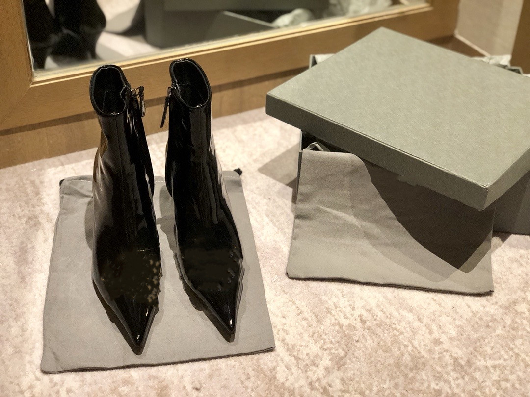 

with box dust bag red bottoms high heels women dress shoes office career vintage wedding black pointed peep toes pumps spikes 1216, 05