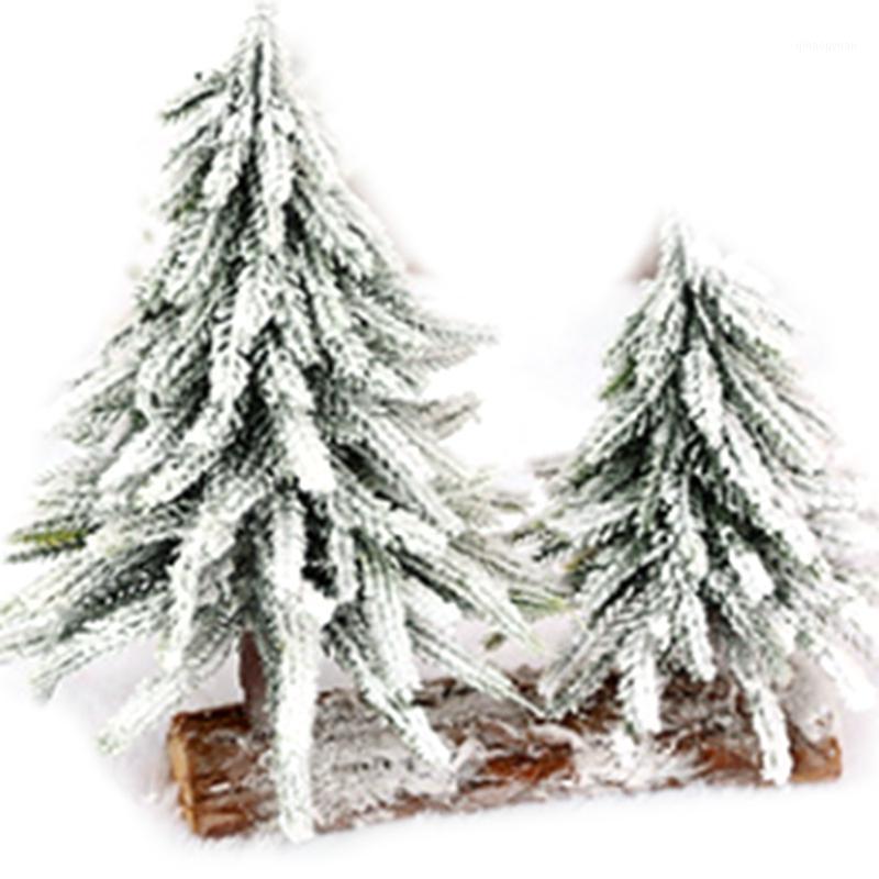 

Christmas Tree Burlap Flocking Snow Scene Arrangement Christmas Decorations Desktop Decoration Home Artificial Trees1