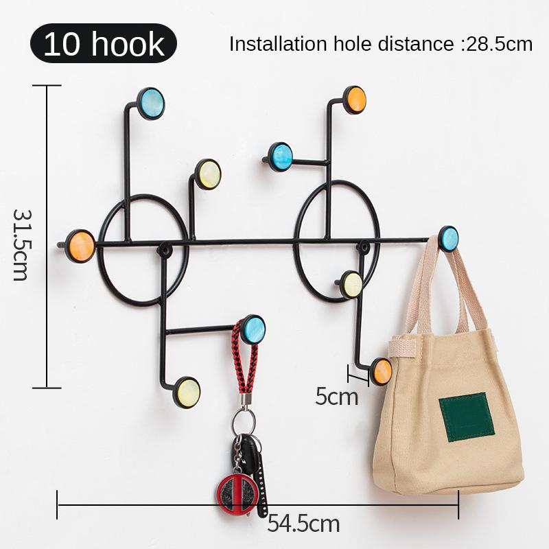 

Nordic Iron Wall Hanging Shelf Rack Storage Holder Wall Decor for Home Bedroom Living Room RT99