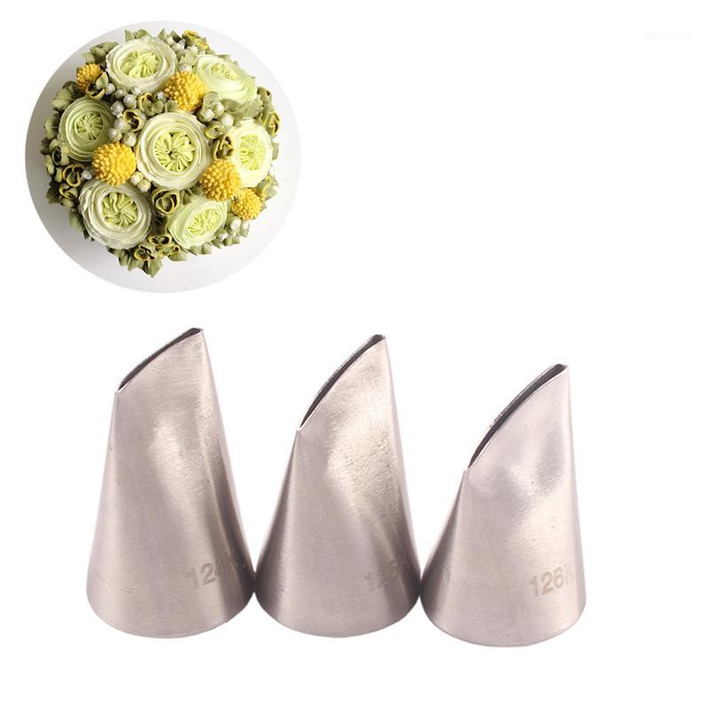 

3Pcs/Set Cookies Supplies Silver Fondant Decor Multi Purpose Pastry Nozzle 304 Stainless Steel Cakes Decoration Set1