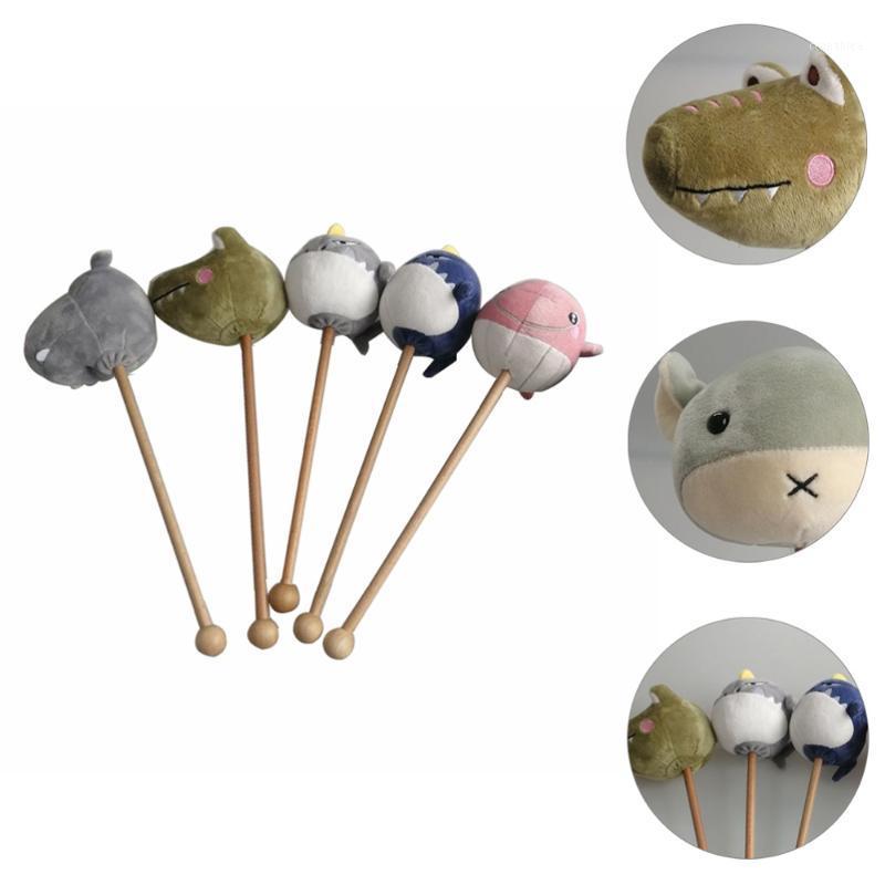 

5pcs Plush Cartoon Hammers Massagers Pattern Sticks Pillow