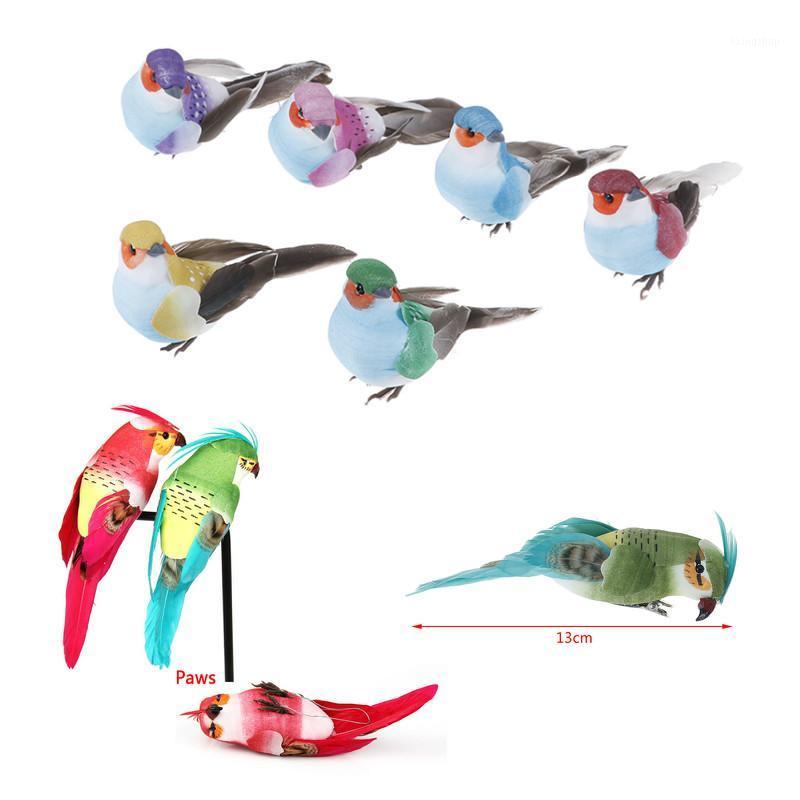 

Decorative Fake Doves Parrot Artificial Foam Feather Wedding Ornament Home Craft Table Decor Bird Toy Wedding Decor1