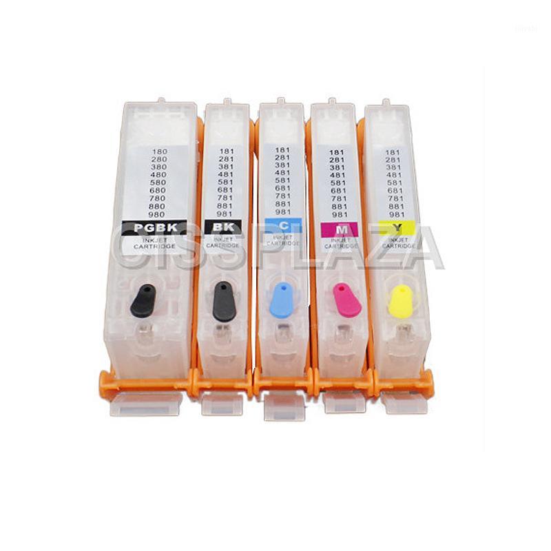 

CISSPLAZA PGI-580 CLI-581 Refillable Ink Cartridge For Canon PIXMA ts705 TR7550 TR8550 TS6150 TS8150 TS9150 TS9155 PGI580 CLI5811