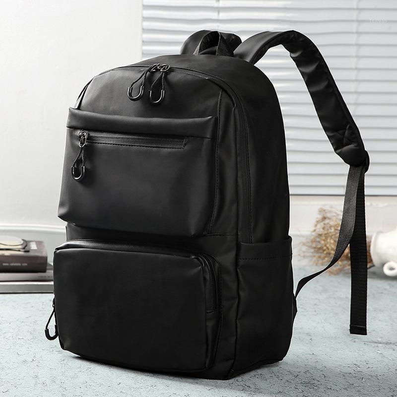 

Aosbos Vintage Soft PU Leather Waterproof Backpack for Men Women Backpacks Large Capacity School Bag Fashion School Bagckpack1, Black
