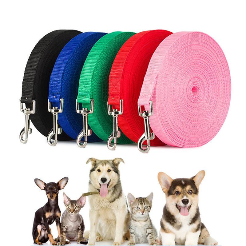 

Dog Leash For Medium Large Dogs Pet Puppy Cat Walking Training Lead Rope Big Dog Nylon Rope Long Leashes 6m 10m 15m 20m 30m