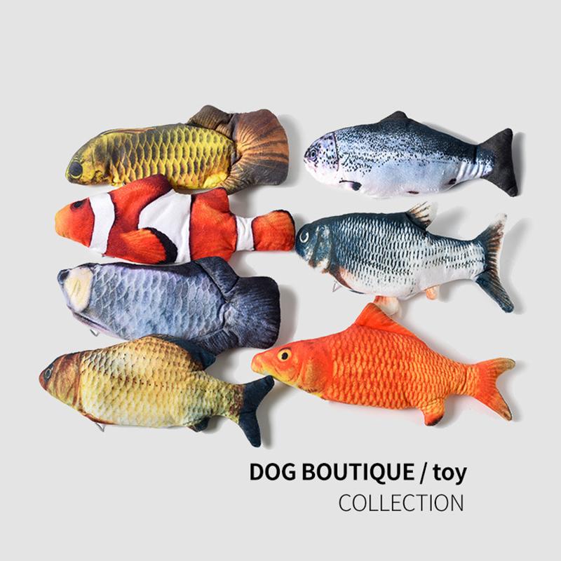 

Douyin Is The Same Cat Electric Fish, Imitation Mint, Charged Plush Fish, Cat Puzzle Pet Toy