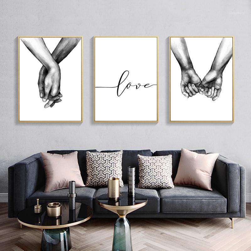 

Hold Hands lover Full square/round DIY 5D Diamond Painting cross stitch kits mosaic embroidery black And White Love Wall Picture1