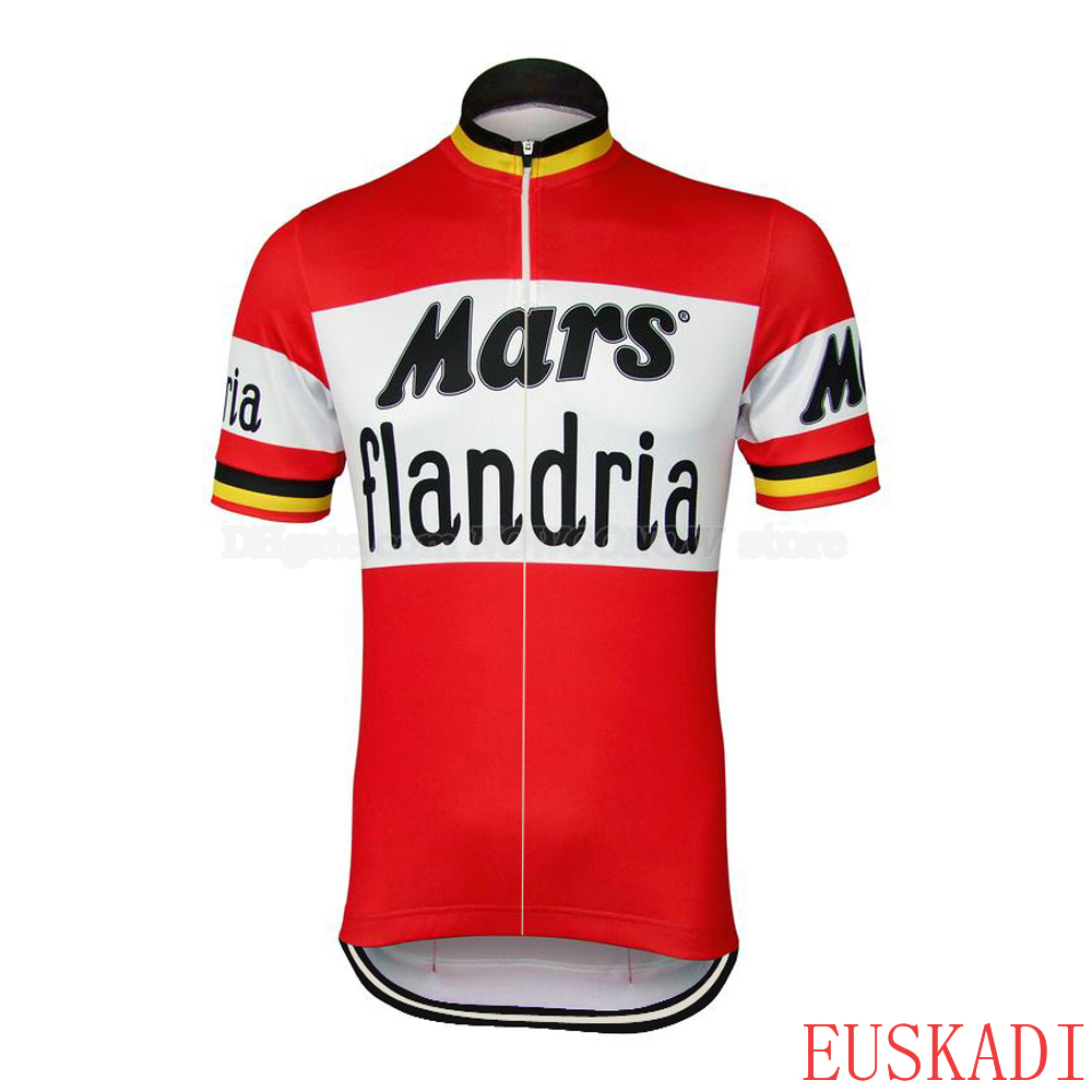 

Summer Vintage 1971 Belgian Men Pro Cycling Team MARS FLANDRIA Cycling Jersey Road & Moto Racing Cyclists Wear Retro Jersey Cycle Equipment, Men jersey