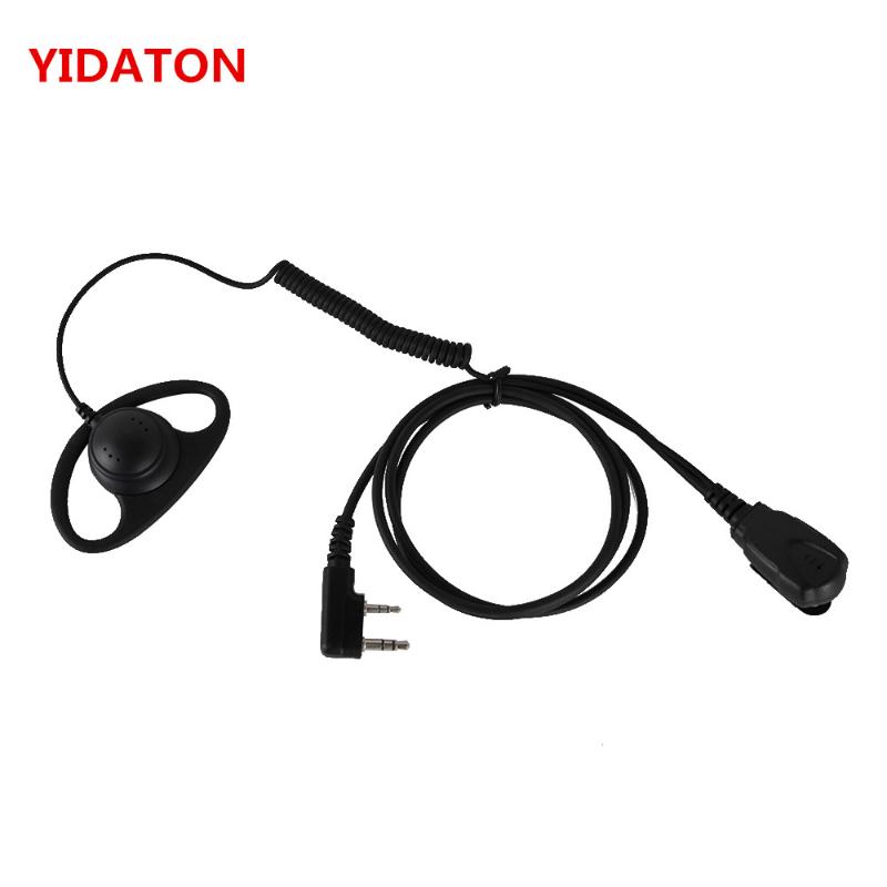 

Radio D-Shape Earpiece Earphone Ear Hook Microphone PEarpiece For RT8 RT3 For TYT MD-390 Baofeng Radio Headset