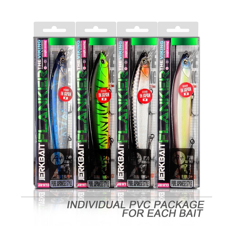 

BEARKING Best price 4pcs each set assorted colors Fishing lure SP Wobblers Hard bait Crankbait Minnow Lure for pike Q1123