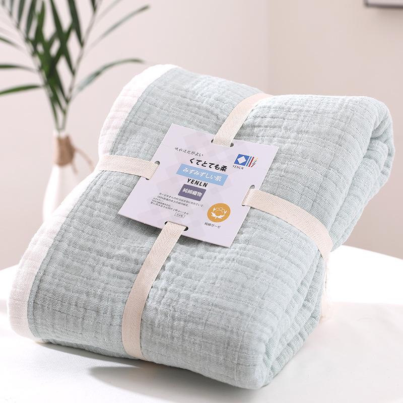 

Washed Gauze Six-layer Blanket Single And Double Cotton Air-conditioning Bed Summer Thick Towel Cotton Spring And Pure Quilt
