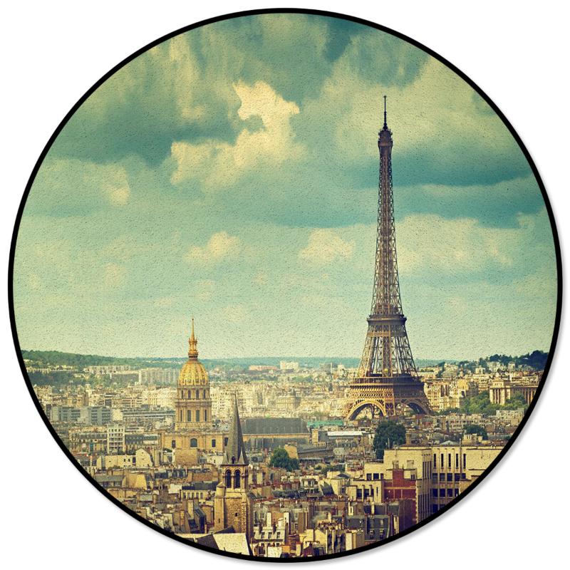 

France Eiffel Tower City Carpet Kids Room Area Rugs Modern Anti-slip Floor Mat For Bedroom Living Room Home Decor, As pic