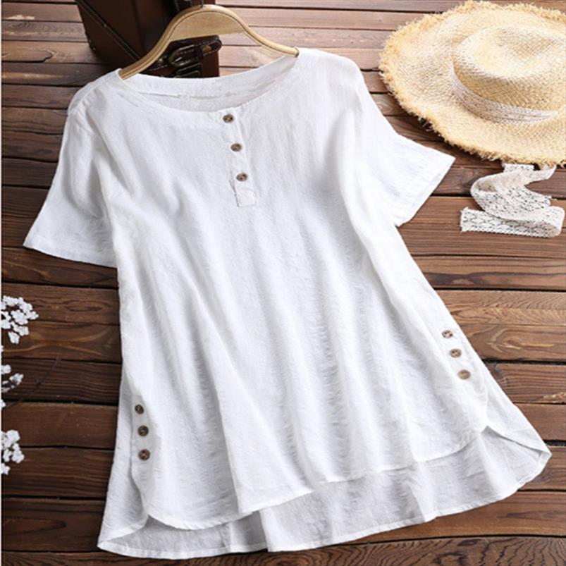 

large size womens shirt plus size 4xl 5xl 6xl 7xl 8xl summer female round neck short sleeve loose irregular hem, White