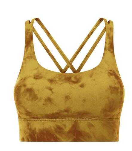 

Cross Back Yoga Tank Sports Bra High Strength Running Fitness Sexy Shockproof Upper Support Women Underwears Tops Gym Clothes Lut9, Fire red