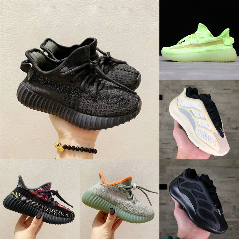 

New Kids Shoes Baby 700 V2 Running Shoes Static Reflective Boy Girl Kanye West 700 V3 Sneakers Clay Toddler Trainer Children Athletic Shoes, A-3