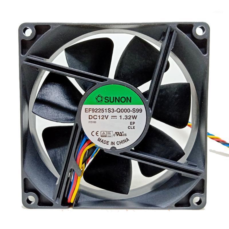 

New For Sunon EF92251S3-Q000-S99 92mm 9225 92X92X25MM 12V 1.32W silent fan computer case PWM temperature control fan1