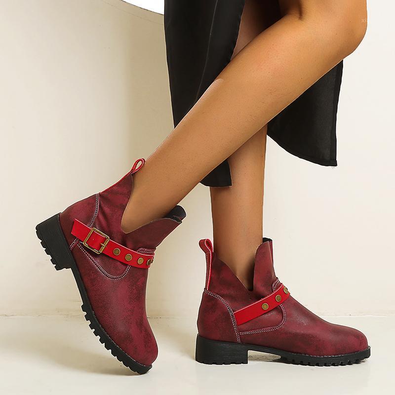 

Women Western Ankle Boots Roman Pointed Casual Booties Spring Autumn Woman Artificial Leather Short Boot Femal Retro Chaussures1, 1 brown