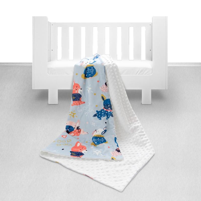 

HappyFlute Hot Sell INS Newborn Baby Wrap 76*102cm Autumn/Winter Blanket For Kids Boys And Girls Infant Product