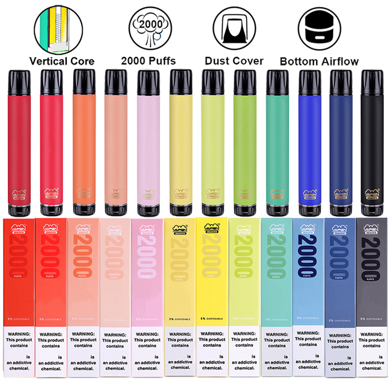 

Original VAPEN macro 2000Puffs Disposable Vape Pen Vertical Coils Plus XL XXL Xtra Extra MAX Flex Vaporizer Pre-Filled Bars e Cigs Vaporizer, Mix types
