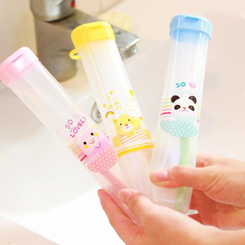 

Cartoon Toothbrush Box Protect Toothbrush Tube Cover Travel Hiking Camping Holder Case Box