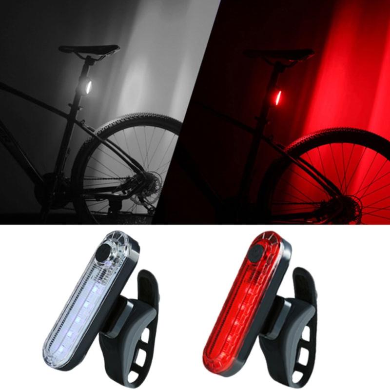 

Bicycle USB Charge Rear Bicycle Bike Light Waterproof Cycling Taillight Led USB Rechargeable MTB Bike Safety Warning