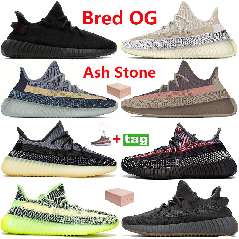

New Running shoes Reflective V2 Bred Zebra Ash Stone blue Pearl men women shoes Natural Carbon Cinder fade Sand taupe white Sneakers, Double box
