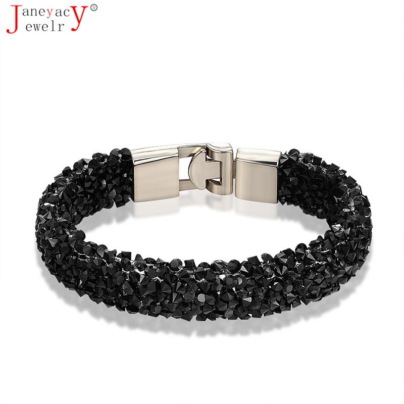 

Link, Chain 2021 Fashion 10 Color Crystal Bracelet CZ Women's Jewelry Valentine's Day Present Pulseira Masculina
