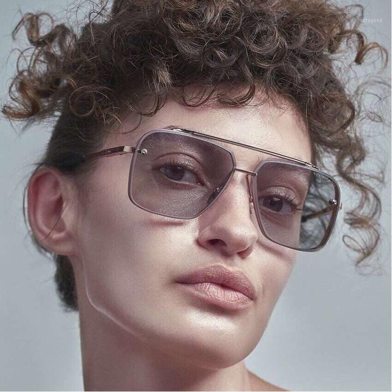 

Sunglasses AOZE 2021 Classic Luxury Fashion Mach Six Style Gradient Cool Men's Vintage Design Brand UV4001