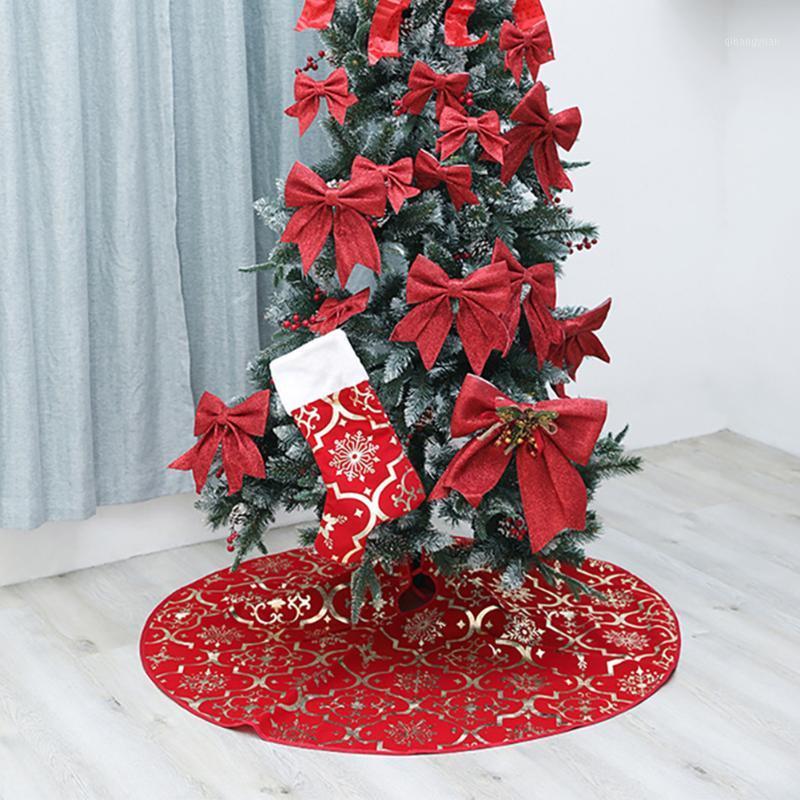 

With Stocking Holiday Decor Festival Ornament New Year Round Apron Home Floor Mat Party 120cm Diameter Christmas Tree Skirt1