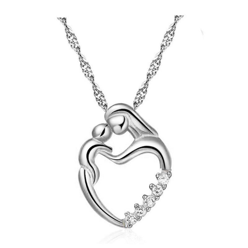 

Mother's Day New Gifts Gold Silver Mosaic Zircon Pendant Chain Choker Statement Necklace Women Charm Pendants Necklaces Jewelry