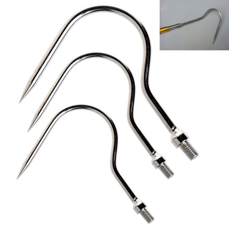 

8mm/1pc Outdoor Strong Steel With Lead Head Fishing Gear Fishhook New