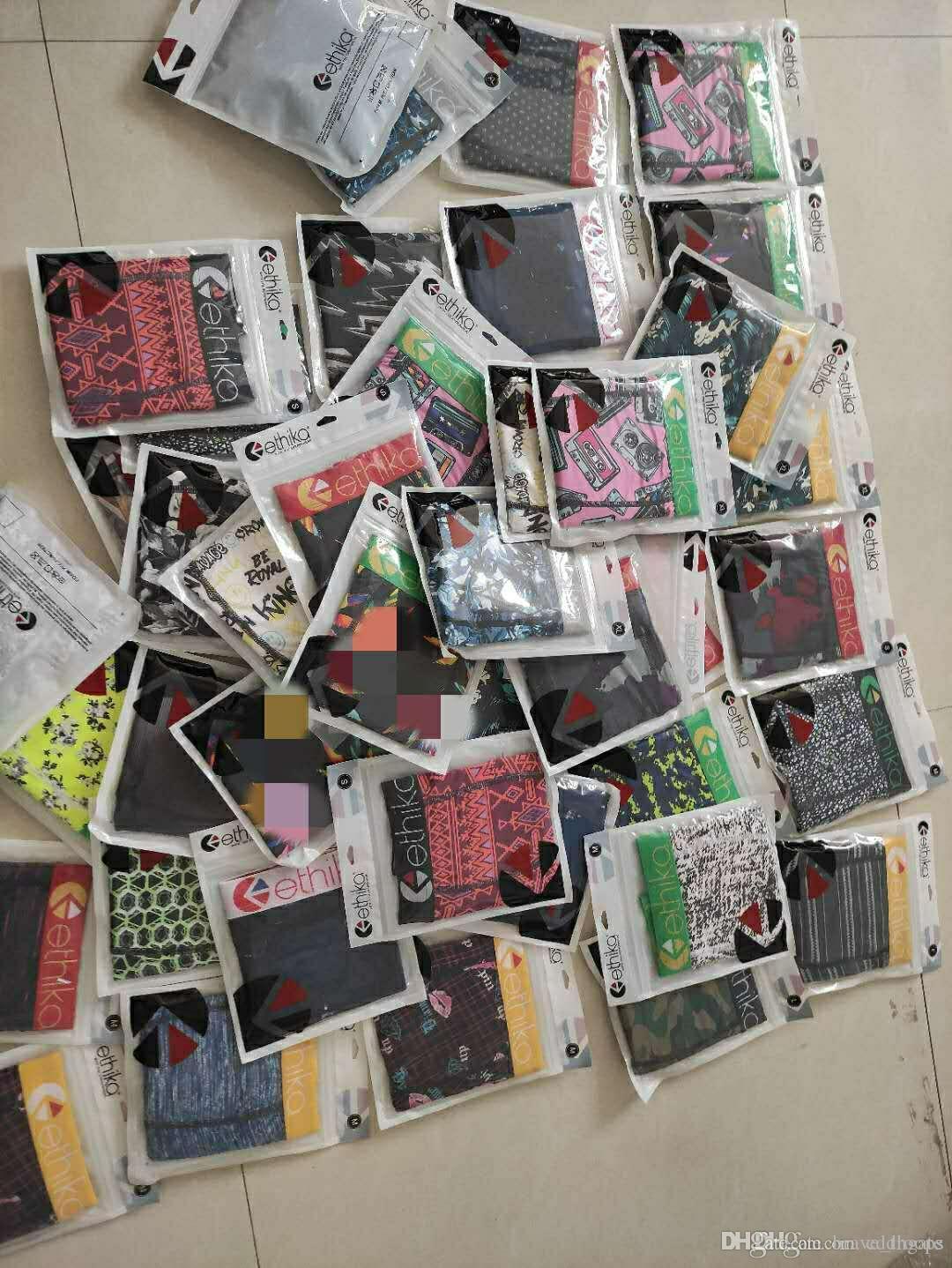 

Men' underwear briefs Ethika solid cotton breathable boxer men' sexy underwear random mixed delivery