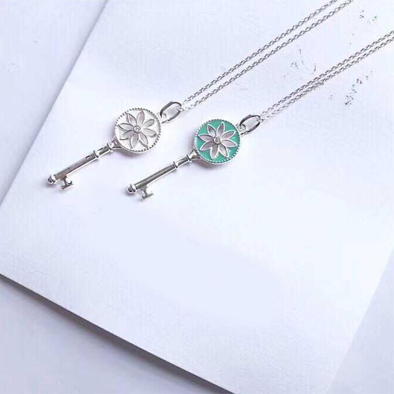 

TIF new women's lollipop key necklace, women's jewelry, Sterling Silver S925 original, high quality