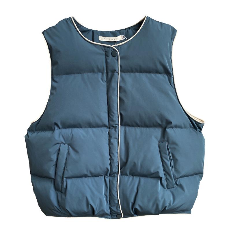 

2020 Ins Fashion Women Outwear Coat Women Winter Vest Winter Warm Outwear Clothing Vest #5107, Black