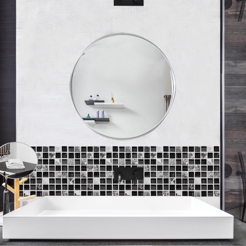 

6PCS Simulation Tile Simple Europe Style Home Paste Wall Stickers DIY Waterproof Oil-proof Tile For Bathroom Kitchen Stickers1