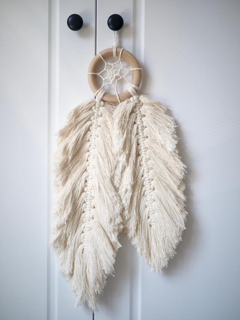 

Macrame Home Decoration Accessories Bohemian Feathered Wall Hanging Car Chines Room Decor Dream Catcher Hand-wovening Tapestry