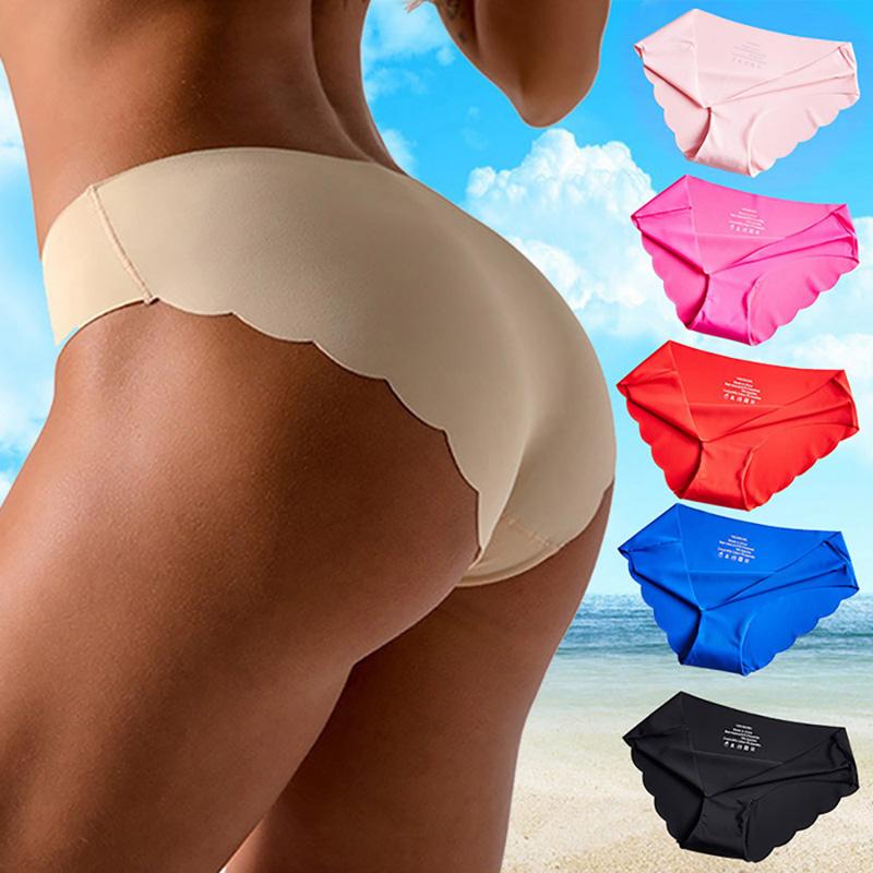 

1-5pcs Pure Cotton Women Panties Underwear Cotton Breathable Solid Candy Color Women Girl Briefs Underpant Lingerie Panty Girls, Color 9
