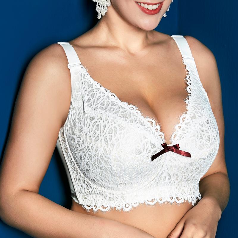 

Women's Full Coverage Lightly Padded Underwire Balconette Lace Bra 34 36 38 40 42 44 46 B C D E F G H I J, Black