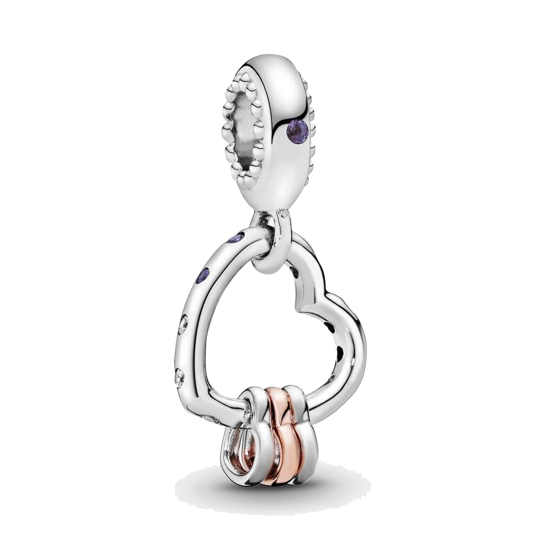 

Real S925 Sterling Silver Charms Bracelets Beads Heart Full of Hearts Dangle Snake Chain Snap Clasps Bracelet Fit For Pandora DIY Bead Charm, Bronze;silver