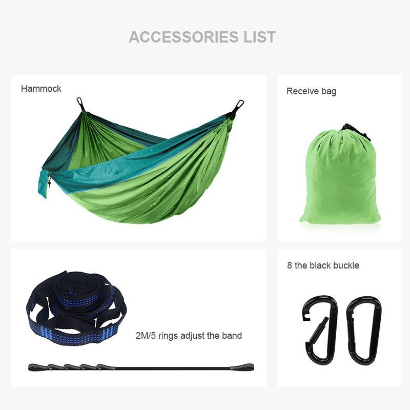 

Camping Hammock Double Travel Hammock Backpacking Safety Swing Portable Parachute Outdoor Sleeping1