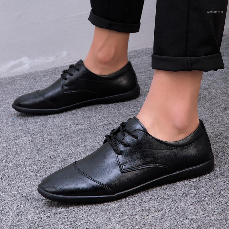 

Male Leisure Office Shoes For Men Brand Business Office Fashion Shoes Man genuine leather design Luxury Leather Men's1, Black